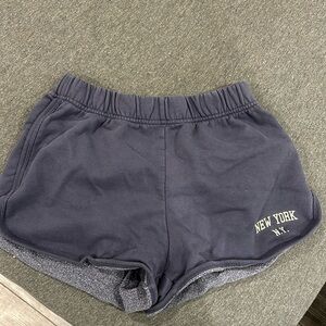 Brandy Melville - Navy Blue Lounge Shorts - One Size